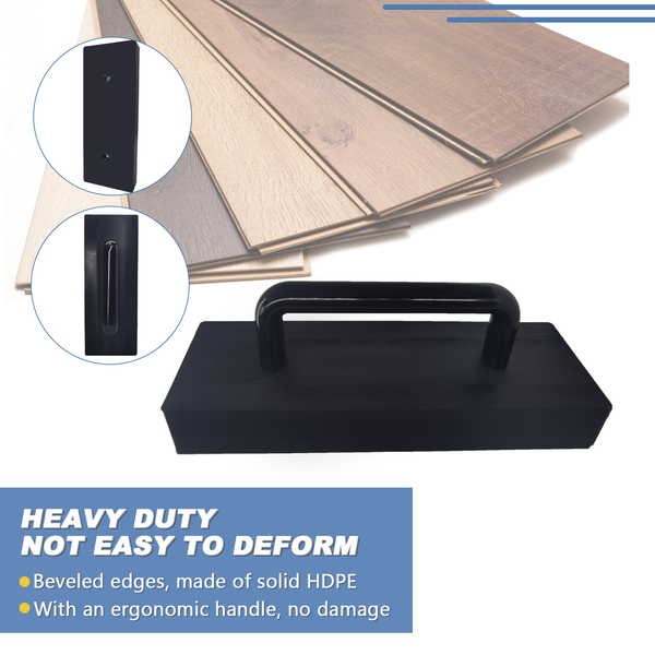 Tapping Block, Big & Weighted Floor Installation Block W/Handle No Hammer  Required, for Laminate/Wood/Hardwood/LVT/LVP/Vinyl Plank Flooring, Heavy