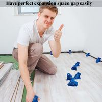 2 in 1 Vinyl/Wood Flooring Spacers, MinliGUY Flooring Installation Spacers, Upgrade Wall Spacers for Laminate/Hardwood/Floating Vinyl/LVT/Tiles Flooring with 1/4 inch and 1/2 inch gap-20 PCS